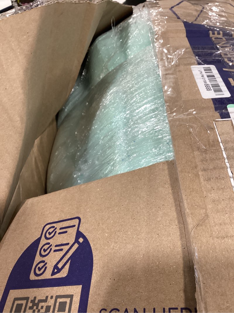 Serta ThermaGel Cooling, Pressure-Relieving Memory Foam Mattress Topper, 3 Inch, King,Blue