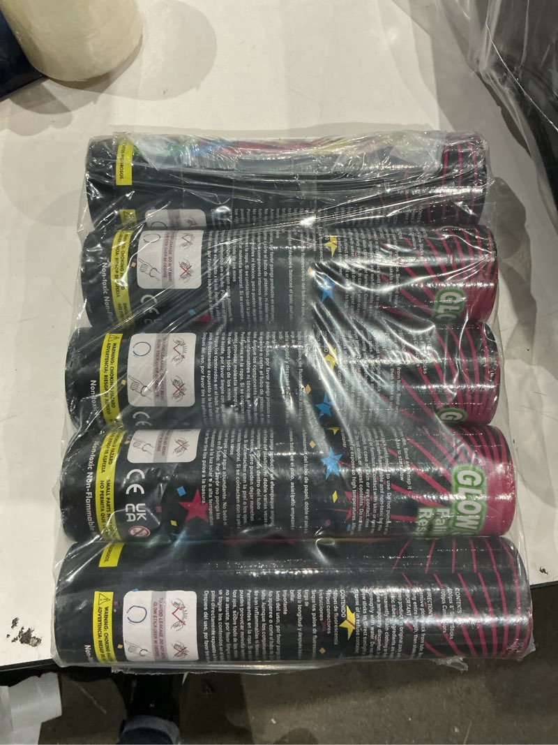 Condition photo showing New/Like New for TURNMEON 500 Pack Ultra Bright New Year Eve Party Supplies Glow Sticks Bulk Party Pack Glow In The Dark Party Supplies Favors Glow Sticks Necklaces Bracelets with Connector Light Up 14Hrs Long Last