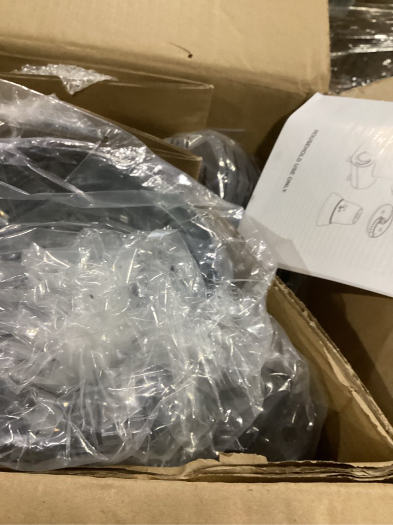 Condition photo showing As Is for 12 cup food processor & vegetable chopper,french-fry-cutter, stepless speed,digital timer,large feed chute,ice creshing,chopping, shredding, slicing and doughing,600w for home use,black