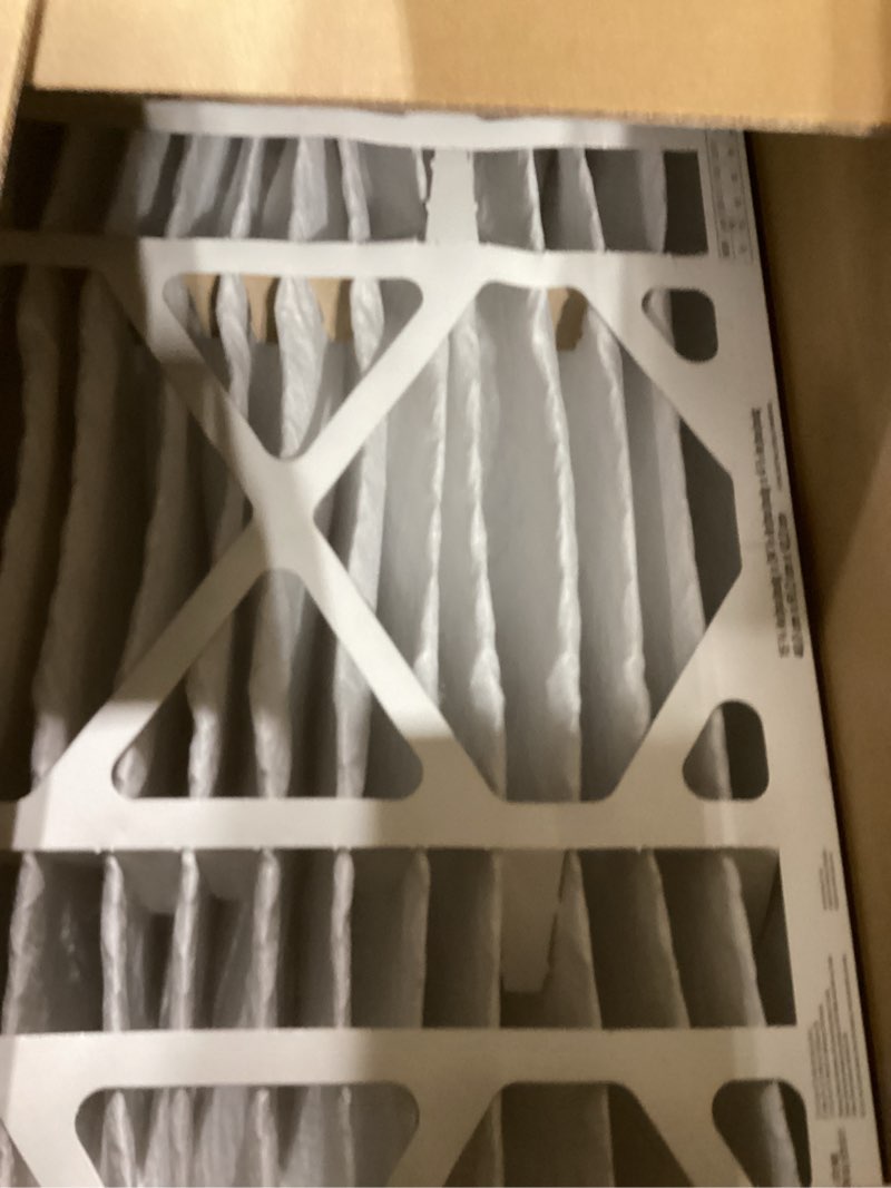 Condition photo showing Good Condition for Filtrete 16x25x5 AC Furnace Air Filter, MPR 1550, MERV 12, Fits Honeywell & Trion AirBear, CERTIFIED Asthma & Allergy Friendly, Electrostatic Air Filter, 1-Pack (actual size 15.75 x 24.13 x 4.88) 4.9" x 24.1" x 15.6"