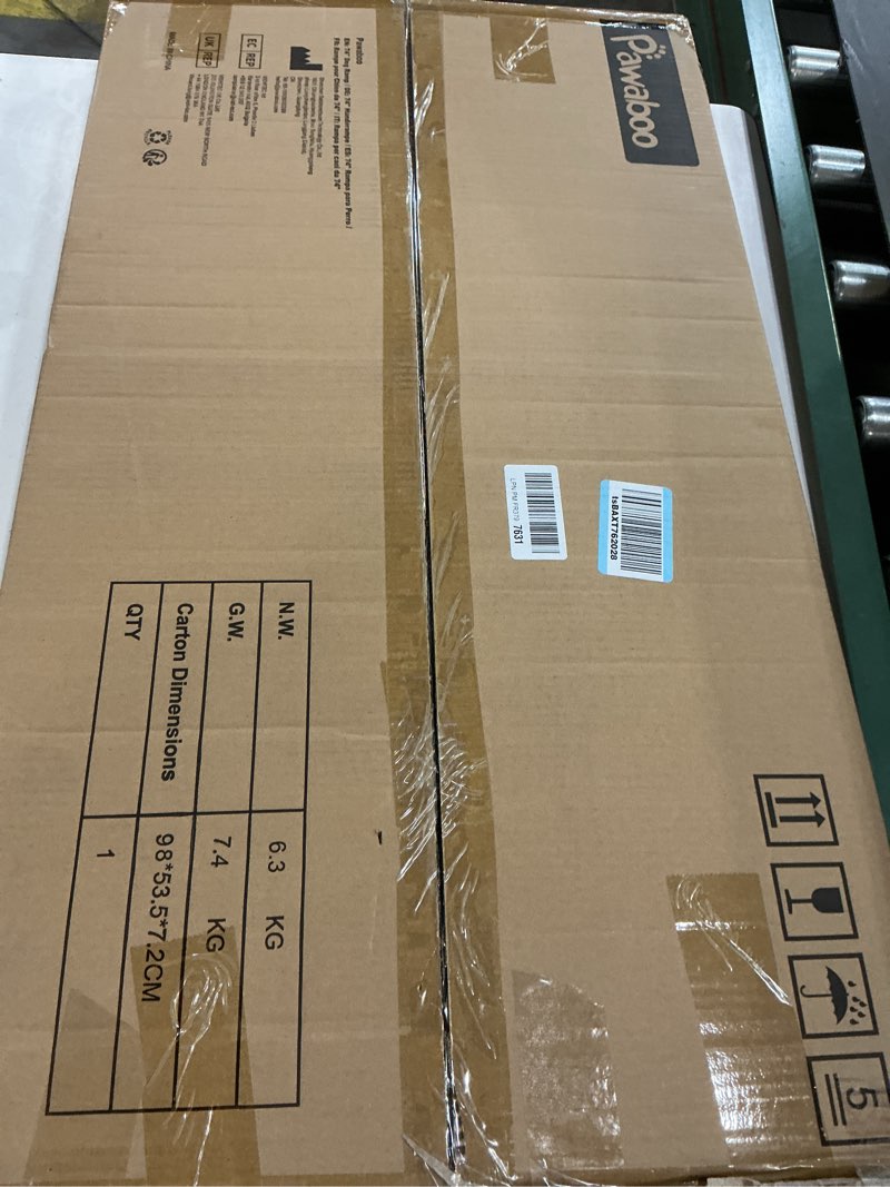 Condition photo showing New/Like New for 74'' l & 20'' w longest dog ramp for car - extra wide portable pet dog ramps for large dogs, dogs cars ramp for car suv/truck/rv/bed, lightweight ramps with non-slip mesh up to 250lbs, black