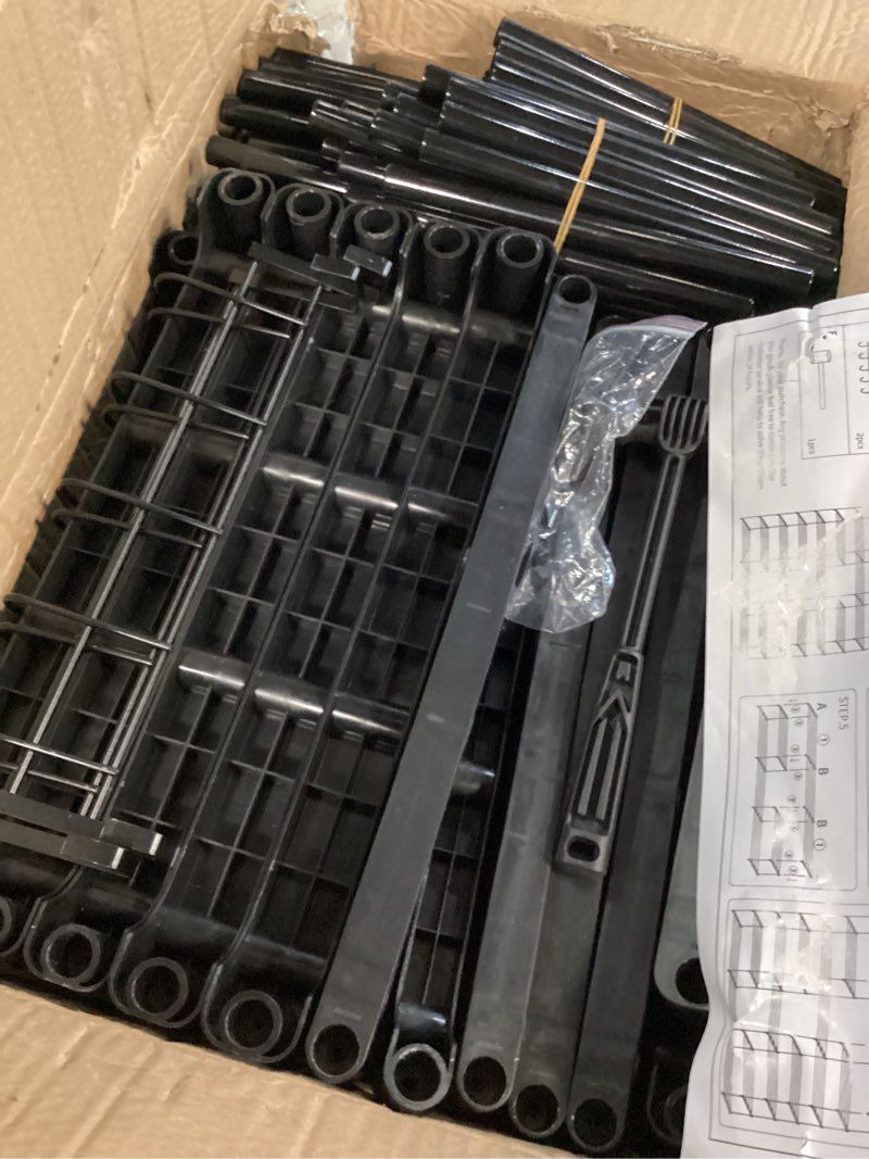 Condition photo showing Good Condition for mavivegue 9-tier metal shoe rack - holds 50-55 pairs, tall storage shelf for shoes, boots, entryway, closet, garage black 3 row 9 tier