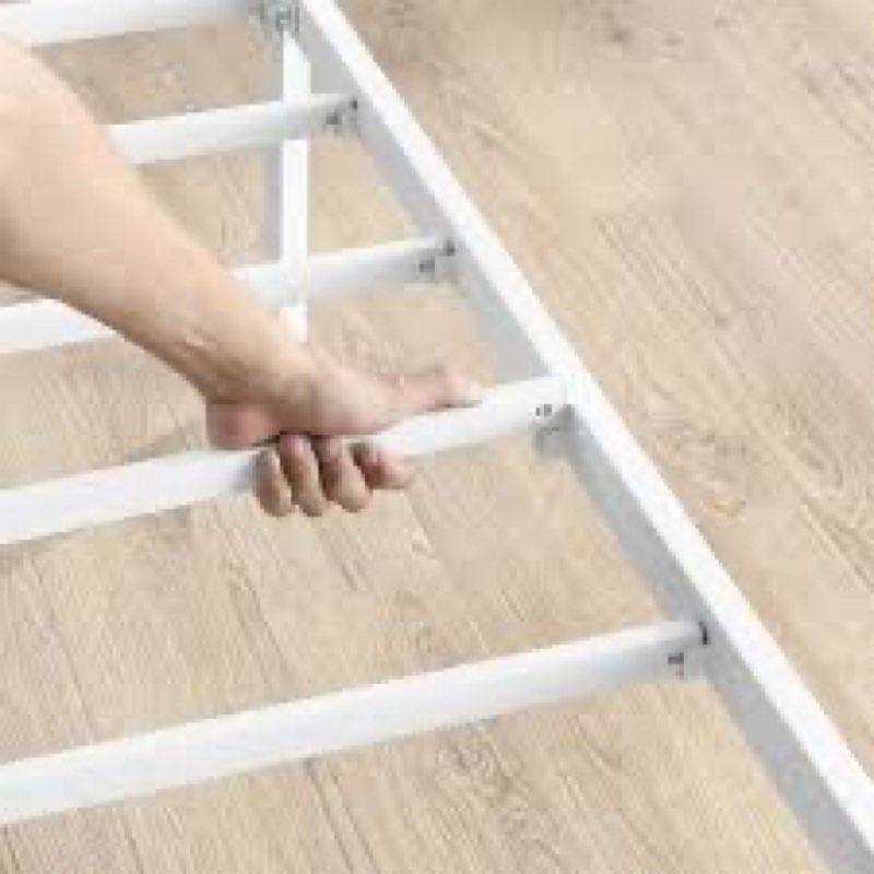 White bed frame