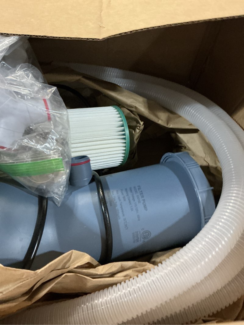 Condition photo showing Good Condition for kimfilter pro series 1000 gph above ground pool filter pump, powerful pool cartridge filter pump, water circulation and filtration system -improved water clean & clarity, pools pumps above ground-blue