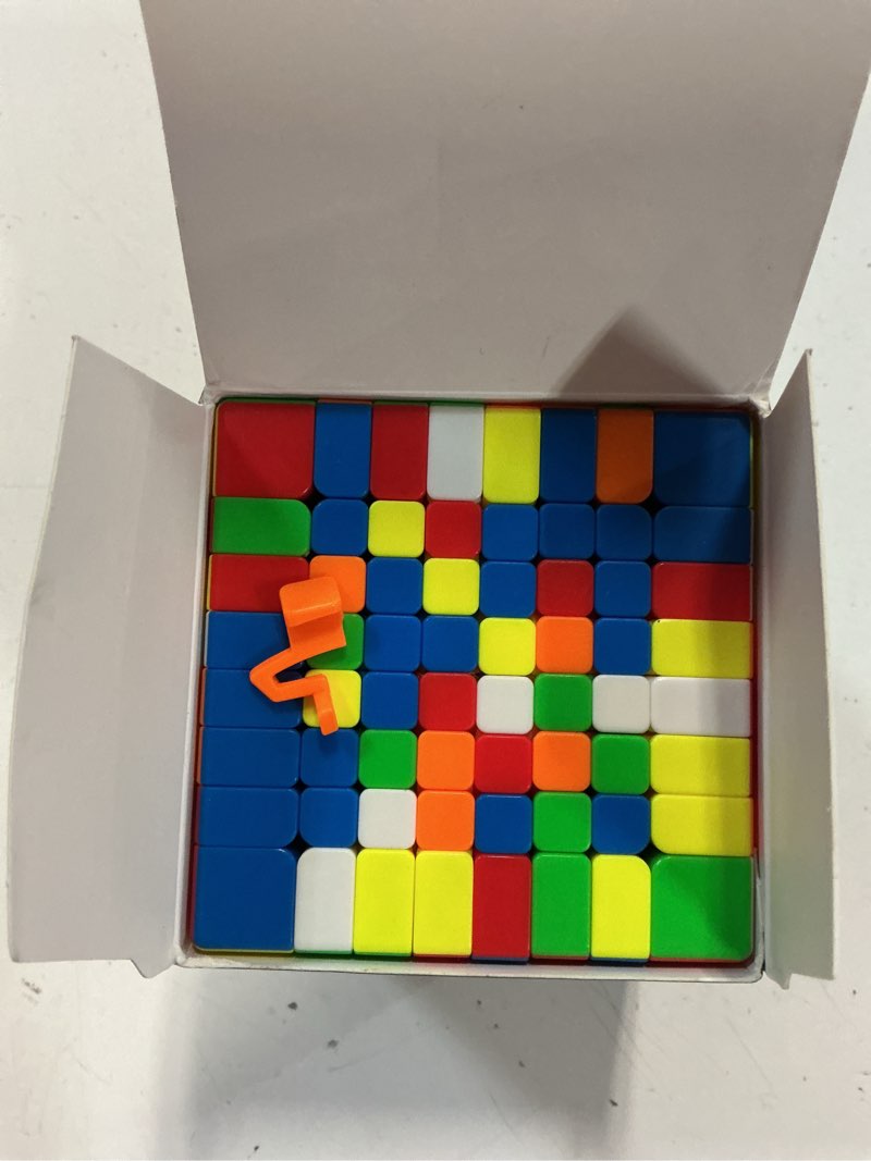 Condition photo showing As Is for 8x8 speed cube stickerless cube