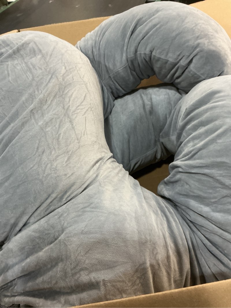 Condition photo showing Good Condition for momcozy pregnancy pillows for sleeping, u shaped full body maternity pillow with removable cover - support for back, legs, belly, hips for pregnant women, 57 inch pregnancy pillow for women, grey