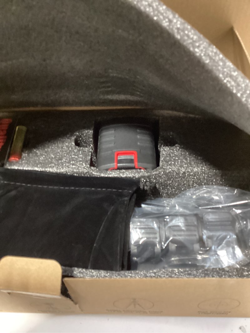 Condition photo showing New/Like New for Laser Level with Tripod, 100 feet Green Cross Line Self Rotary Leveling Laser Level, 4 Brightness Adjustment, Manual Self leveling and Pulse Mode,IP54 Waterproof Battery Carrying Bag Included 2Line-Tripod