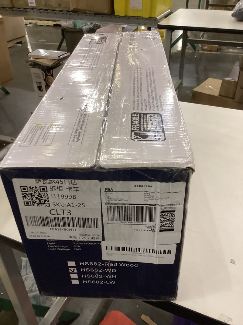 Condition photo showing New/Like New for Livory ceiling fan