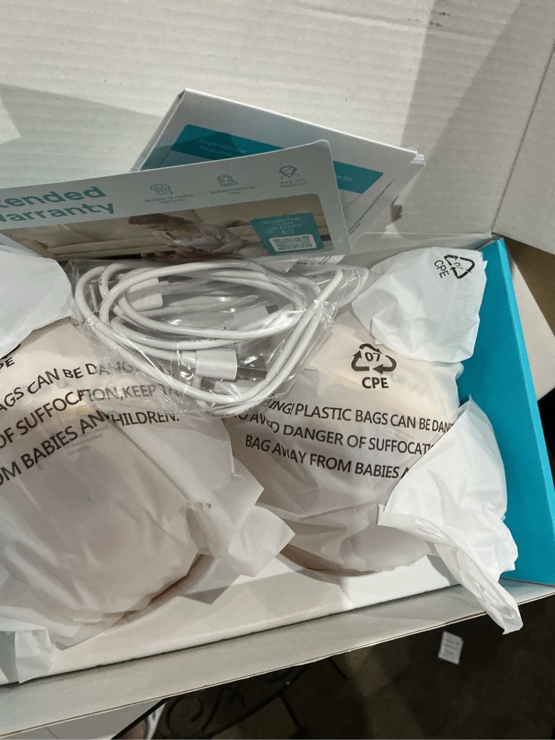Condition photo showing Good Condition for paruu hands free breast pump p16, wearable breast pump electirc portable with 4 modes & 12 levels, max 309mmhg strong suction 19/21/24mm flange inserts wearable breastfeeding pump, 2 pack?nude