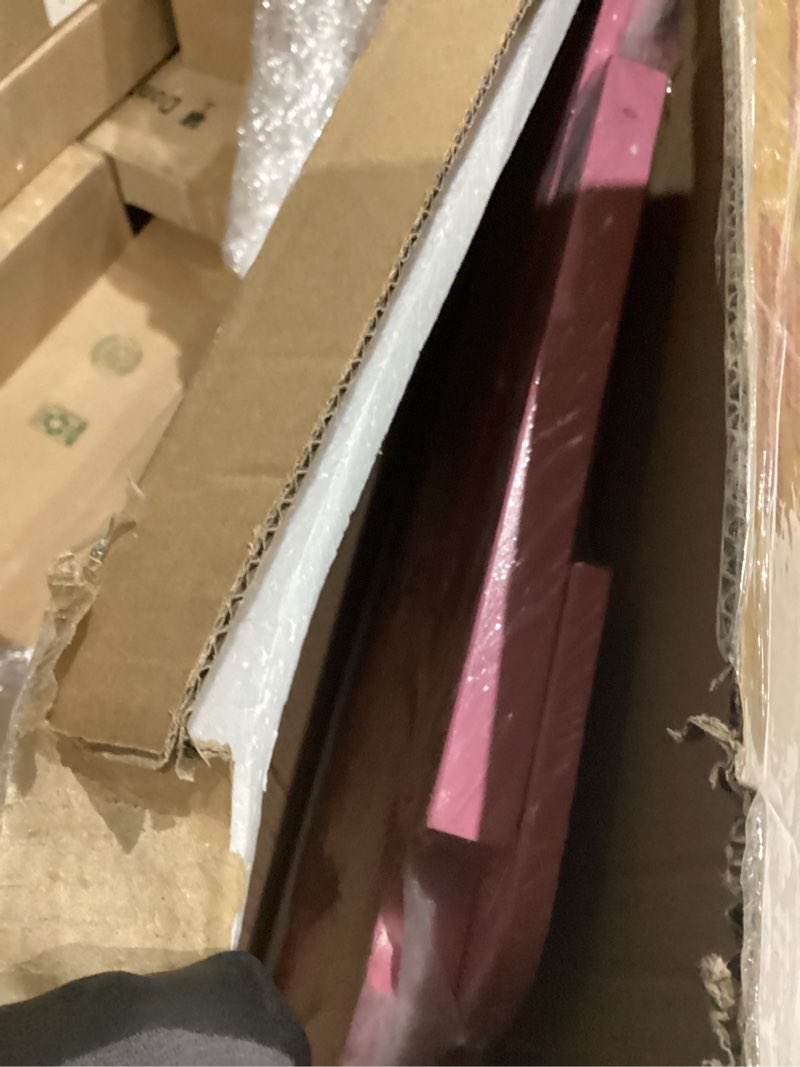 Condition photo showing As Is for Badger Basket Toy Blossoms and Butterflies Doll High Chair Pretend Play Feeding Seat for 18 inch Dolls - Pink