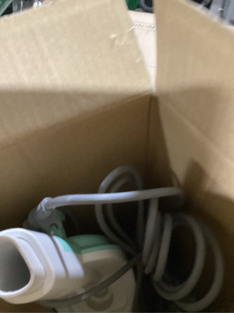 Condition photo showing As Is for shark steam mop with 2 machine washable dirt grip pads, removable water tank, lightweight, steam cleaner for sealed hard floors, marble, stone, hardwood, tile, laminate, white/seafoam, s1000 steam starter