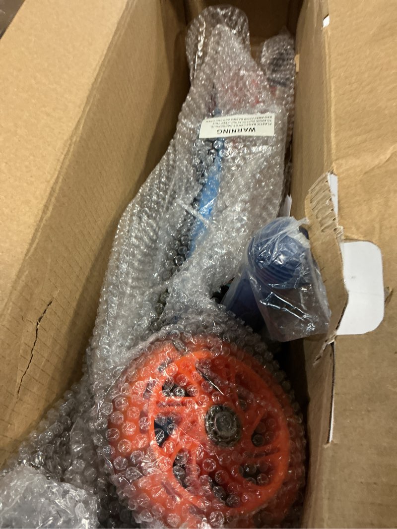 Condition photo showing As Is for self balancing kick scooter with light up wheels, extra wide deck, 3 wheel platform, foot activated brake, 75 lbs limit, kids & toddlers girls or boys, for ages 3 and up hot wheels