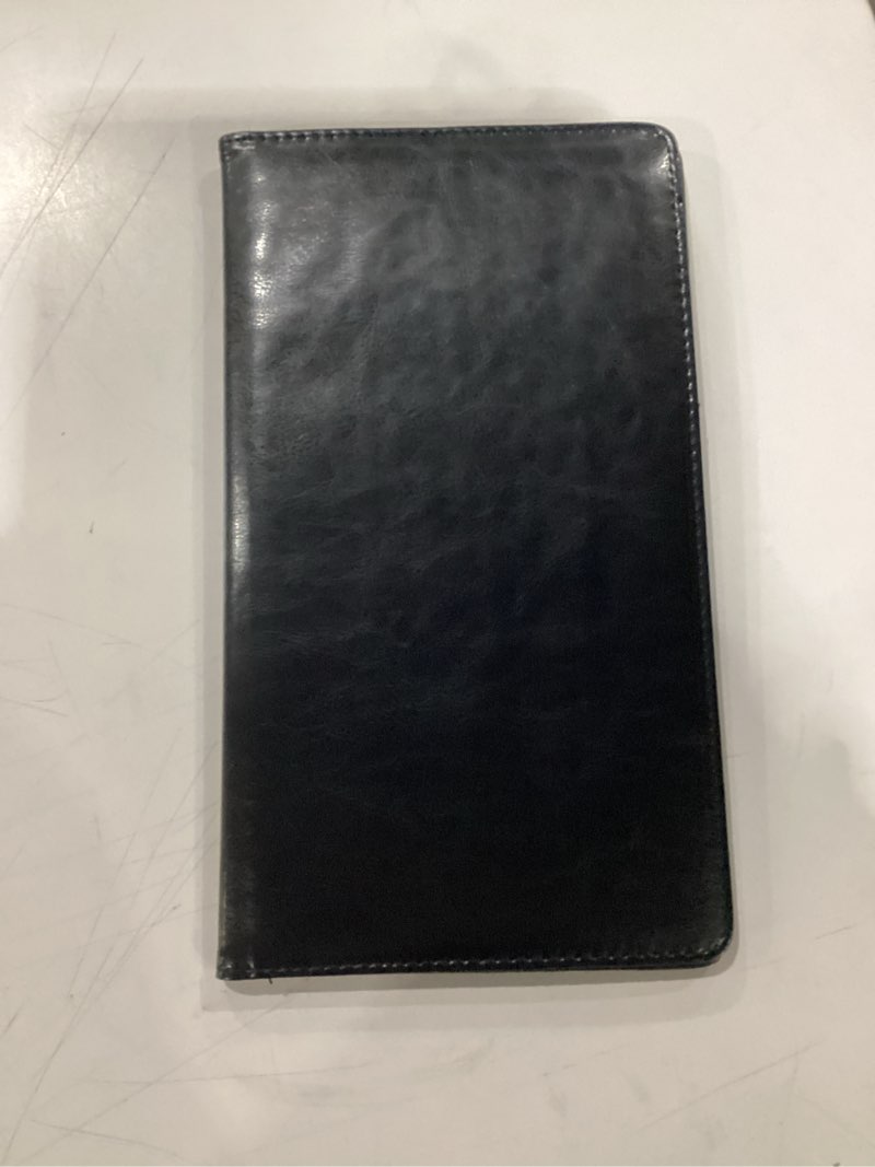 Retail Revive NFC Tap Check Holder, Black Leather Bill Presenter, Contactless Smartphone Tap, Compat