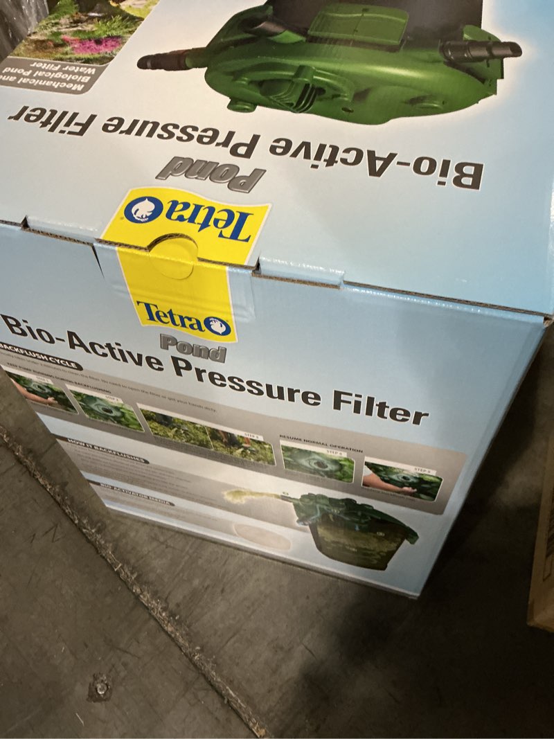 Condition photo showing New/Like New for TetraPond Bio-Active Pressure Filter, For Ponds Up to 1500 Gallons