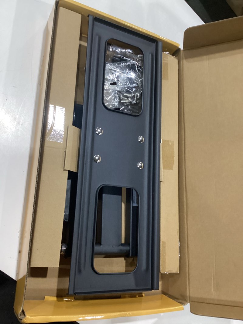 Condition photo showing As Is for zebozap zztva8044 outdoor tv mount | weather proof - mount on vinyl siding, stucco, brick and stone for patio, backyard | holds 154lbs upto 75\" tv 32\"-70\" tv outdoor wall - full motion, incomplete