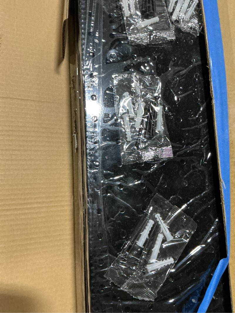 Condition photo showing Good Condition for pbhepj 6 pcs metal pegboard panels, heavy duty peg boards for garage and garden tool storage, includes drywall anchors and screws kits, black black 72" x 24"