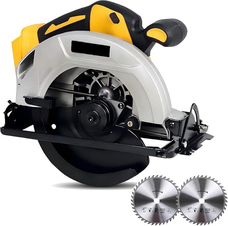 Cordless Circular Saw for DEWALT 20V MAX Battery, DEROLT 7-1/4 Inch Brushless Power Circular Saws, 0