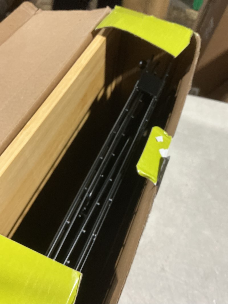 Condition photo showing As Is for Upgrade Larger, Fit 13/30/33+ Gallon Trashbag Perfectly - 1 SET Stackable Trash Bag Holder with Tags & Bamboo Top, Garbage Bag Dispenser Stand, Kitchen Pantry Under Sink Laundry Room Organizer Basket 2