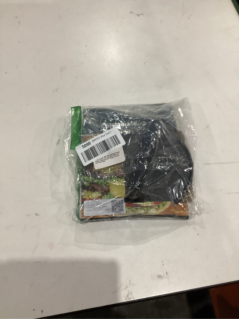 Condition photo showing New/Like New for Cuisinart 6.5" Cast Iron Smashed Burger Press, Round Flat Edge Grill Press for Crispy Smash Burgers, Burger Tool for Grill and Griddle Accessories, for BBQs and Tailgates Cast Iron 6.5"