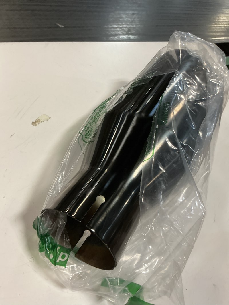 Condition photo showing Good Condition for a-karck black exhaust tips 3" inlet, 3" inlet 5" outlet 12" length clamp on universal never fading m