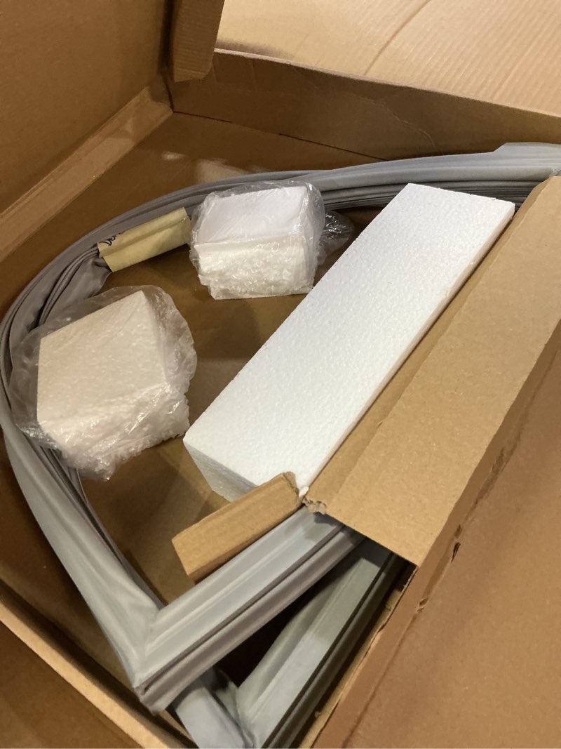 Condition photo showing Good Condition for 2pcs w10830274 refrigerator french door gasket compatible with whirlpool maytag kitchen aid jenn, replace w10294127, w10443273, ap6027236, pd00039746 refrigerator door seal, 32.09" x 16.93"
