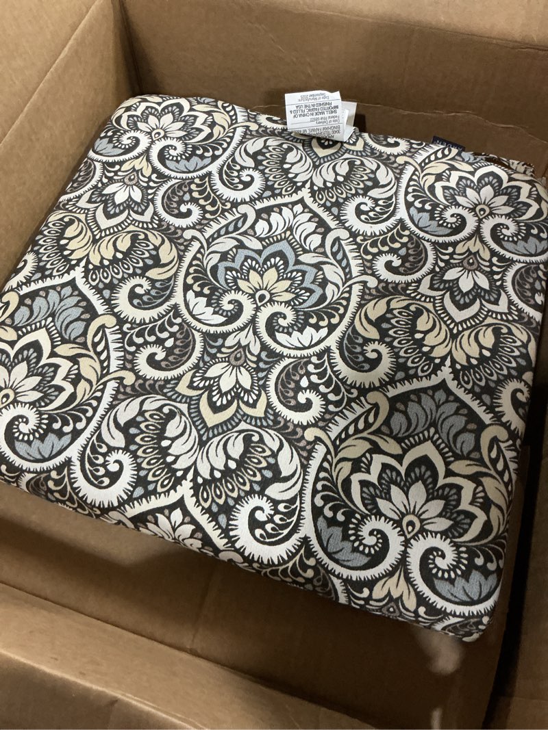 Condition photo showing Good Condition for arden indoor/outdoor seat or rocking chair cushion, 19 × 18, water repellent, rain proof, fade resistan...