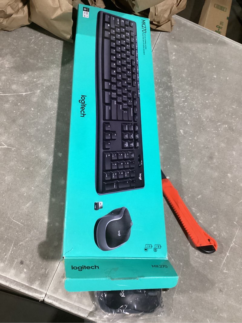 Condition photo showing New/Like New for logitech 920004536 mk270 wireless combo keyboard/mouse usb black