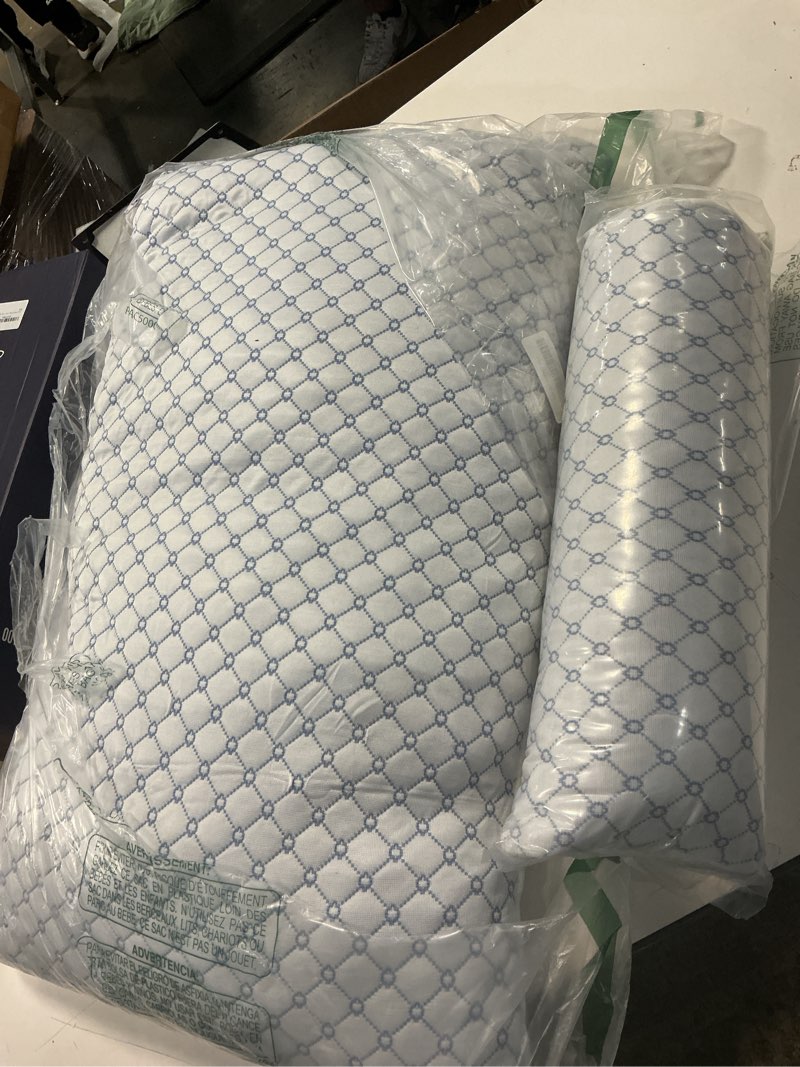 Condition photo showing Good Condition for Cooling Bed Pillows for Sleeping Set of 2, Shredded Memory Foam Pillows for Bed Queen Size 2 Pack, Adjustable Cool Pillow for Side, Back and Stomach Sleepers Neck Supportive Queen (2 Pack)