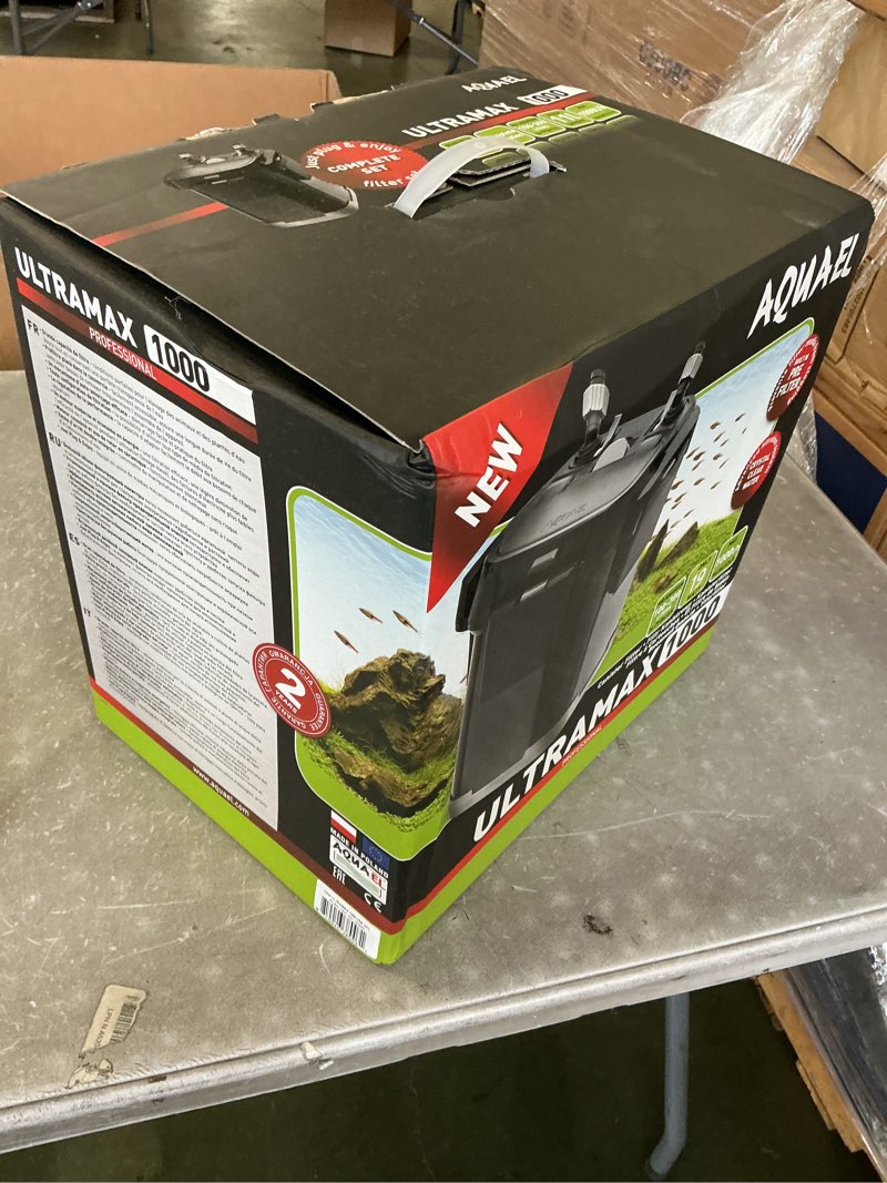Condition photo showing New/Like New for Aquael Ultramax 1000 Canister Fish Tank Filter - Aquarium Sponge Filter System - Large Aquarium Water Filter Pump 25-75 Gallons