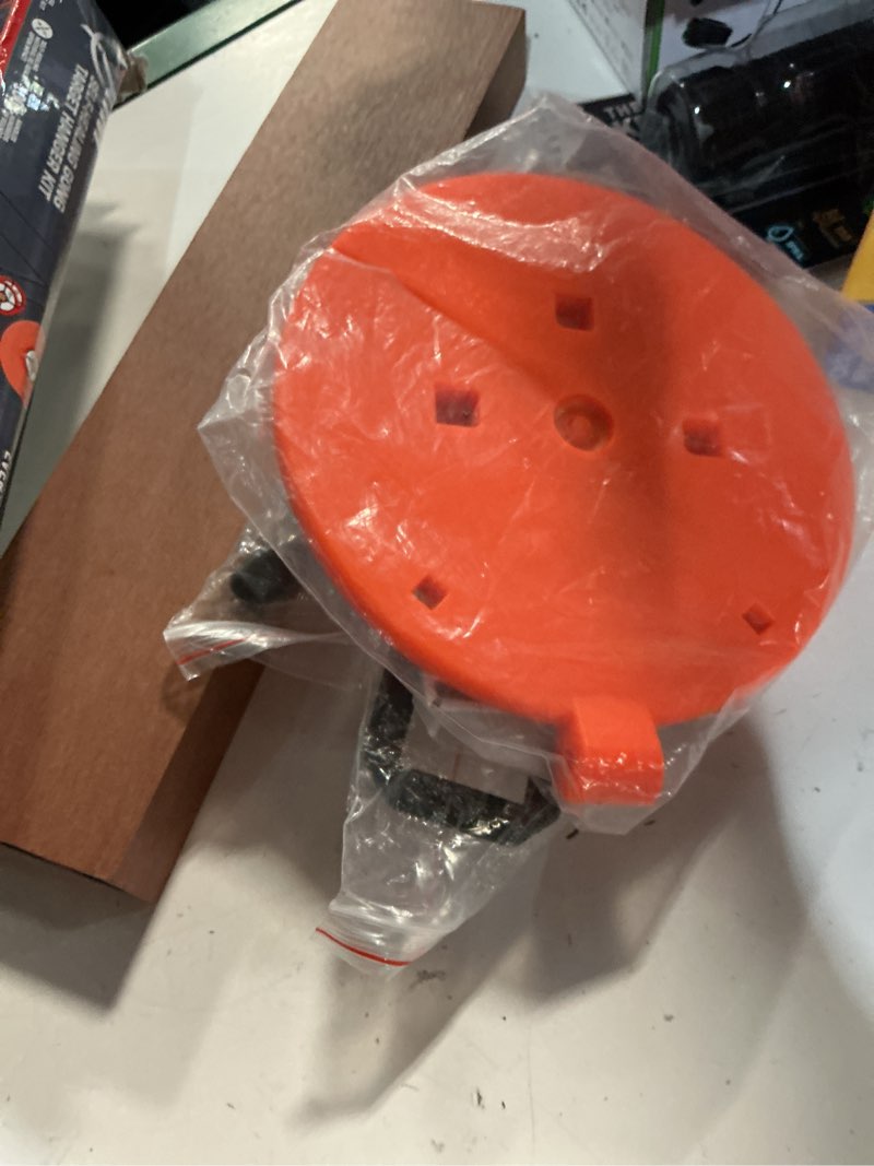 Condition photo showing As Is for allen company 8" shooting target and hanger kit, .45 caliber, 10.2 lb, multi, handgun target