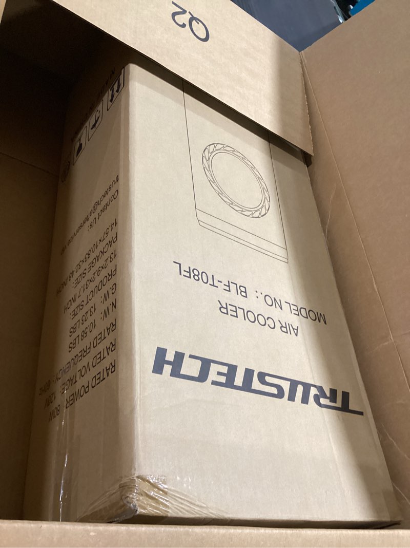 Condition photo showing Good Condition for 3600cfm swamp cooler air conditioner, 12gal dual tank, 120° oscillation for 1000sq.ft cooling evaporative air cooler w/ 3modes&3speeds, timer, windowless portable air conditioner for bedroom 4 obsidian