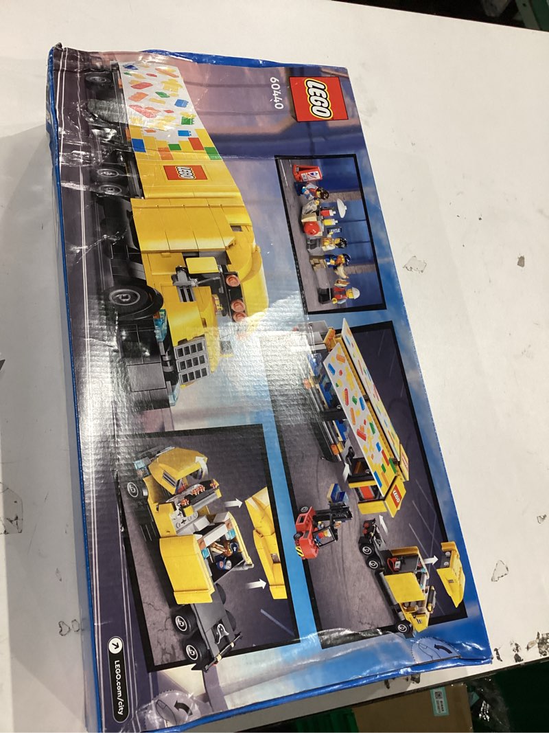 Condition photo showing New/Like New for LEGO City Yellow Delivery Truck Toy - Semi Truck Building Toy for Boys & Girls, Ages 8+ Years - Gift for Birthdays - Pretend Play W/ 3 Minifigures - 60440