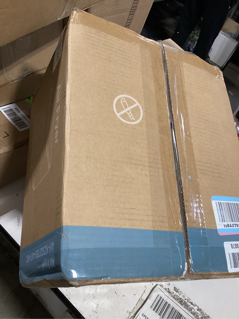 Condition photo showing Good Condition for newbulig air fryer?4qt small airfryer with easy view window and interior light, digital touchscreen with 8 presets for custom cooking, nonstick and dishwasher safe basket, grey grey 13.3"*10.2"*13"