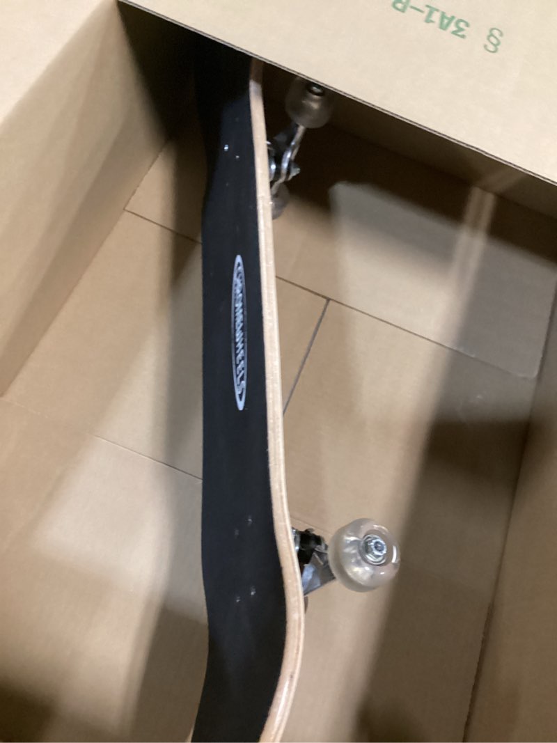 Condition photo showing As Is for ChromeWheels 31 inch Skateboard Double Kick Skate Board Cruiser Longboard 8 Layer Maple Deck Skateboards for Kids and Beginners Yellow