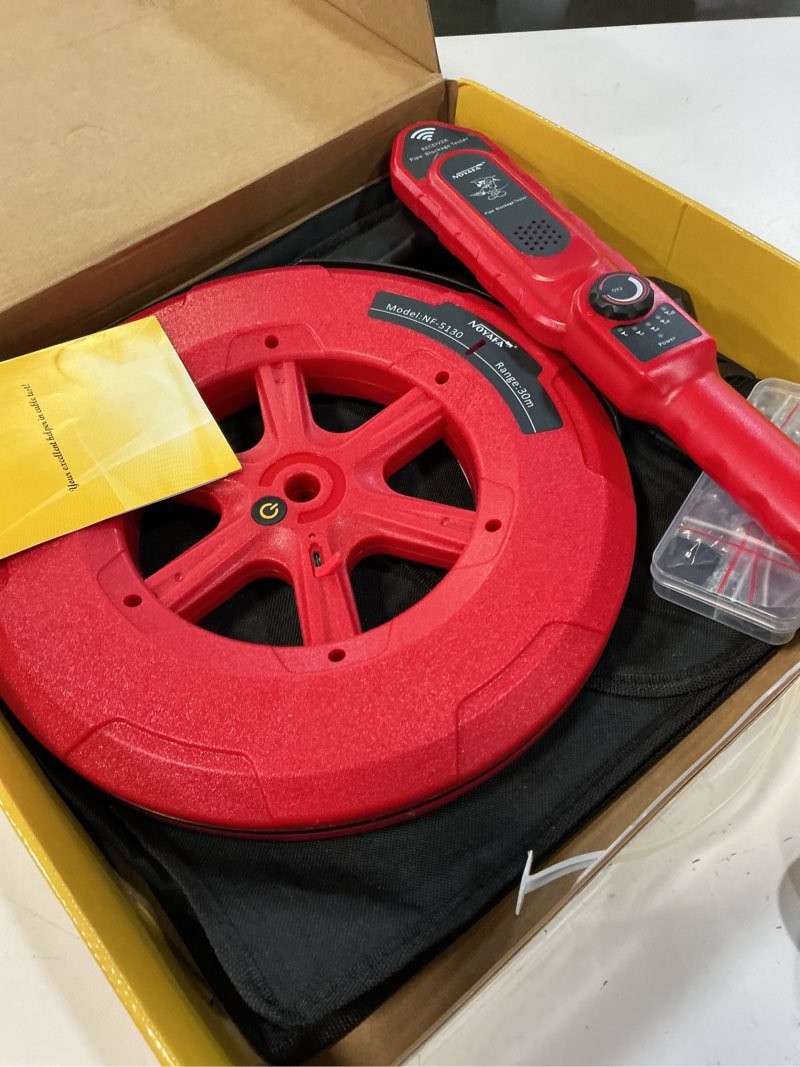 Condition photo showing Good Condition for pipe blockage detector locators-sensor - water pipe wall scanner 30m pipeline detector metal pvc water pipes clogging tool