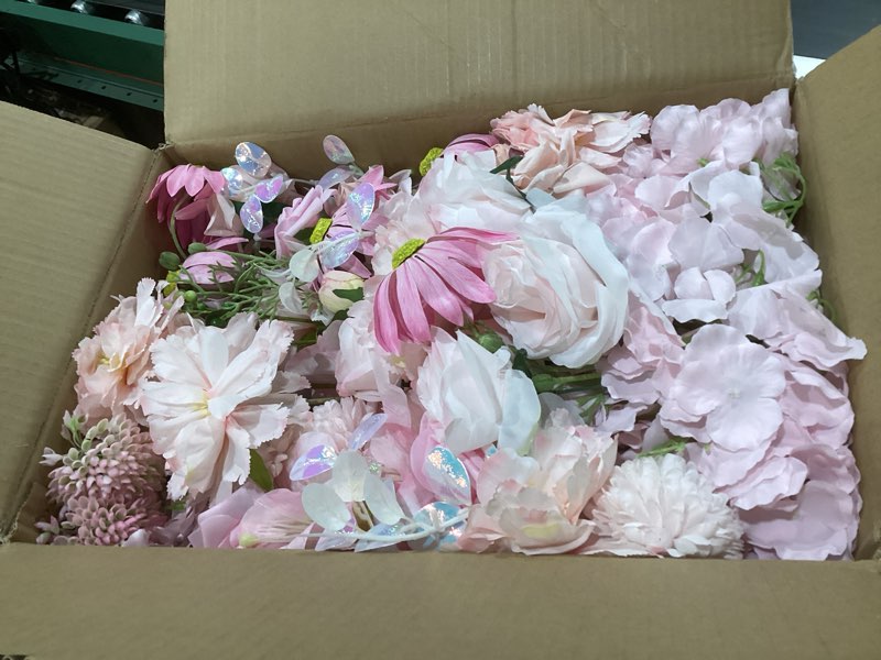 Condition photo showing As Is for 2pcs19inch pink free standing flowers ball bouquet artificial rose arrangements balls for wedding centerpieces tables chair aisle runner flowers decoration
