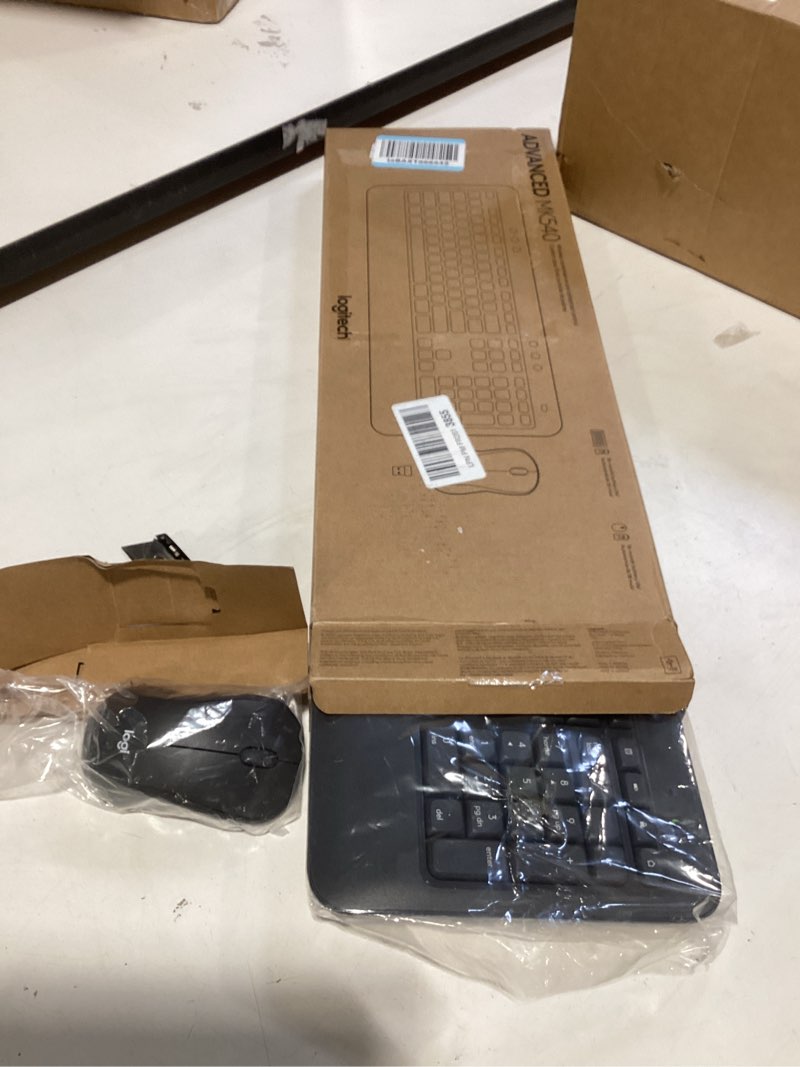 Condition photo showing New/Like New for logitech mk540 advanced wireless keyboard and mouse combo for windows, 2.4 ghz unifying usb-receiver, multimedia hotkeys, 3-year battery life, for pc, laptop 2024 model