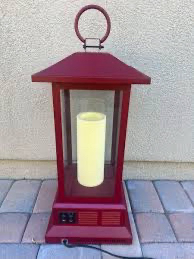 duraflame lantern with infrared quartz heater