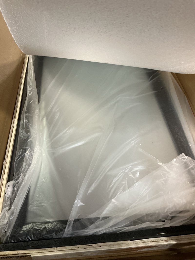 Condition photo showing Good Condition for LFT HUIMEI2Y Door Mirror Full Length, Wall-Mounted Mirror Rectangle Tall with Engraving Frame for Bedroom, Living Room, Dressing Room, Black 50" x14" Black 50"L x 14"W