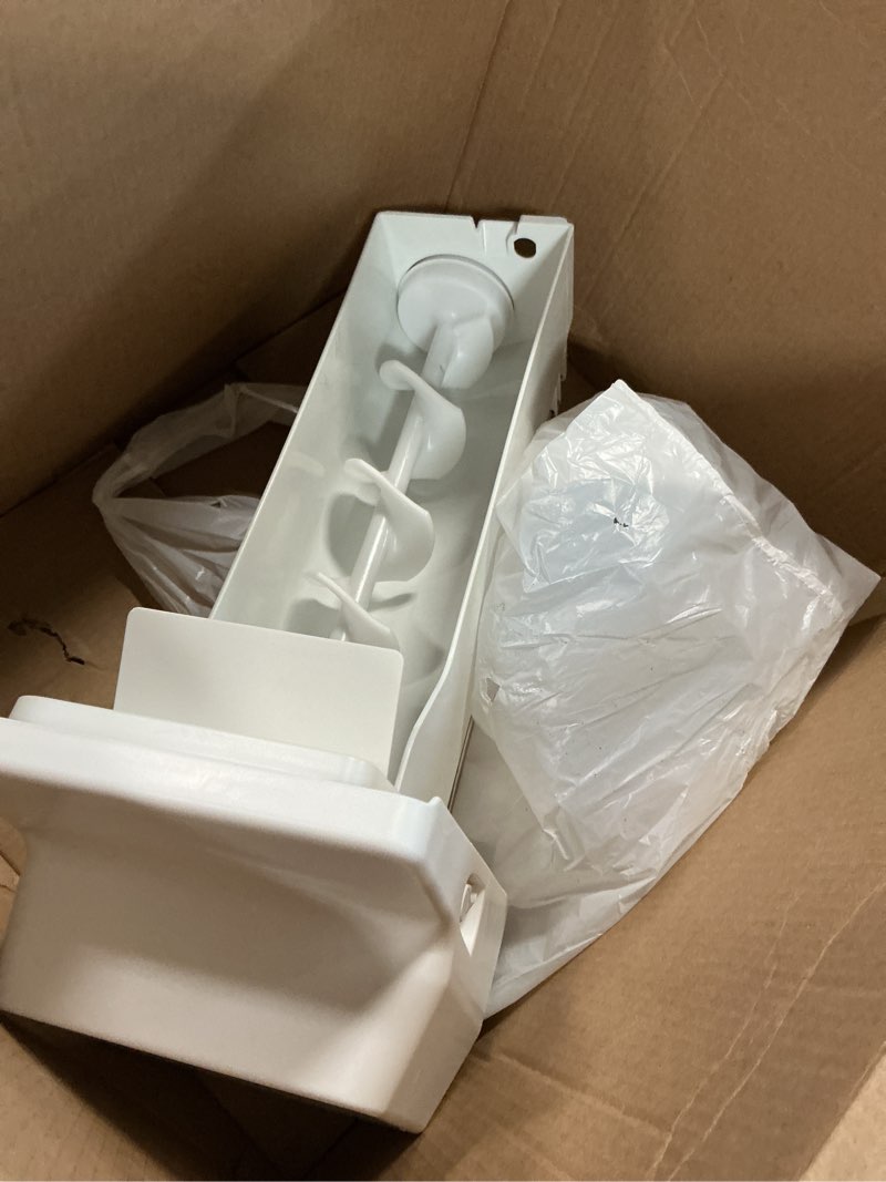 Condition photo showing As Is for (Similar to stock photo) Upgraded DA97-05239E Refrigerator Ice Maker Compatible with Samsung Ice Bucket Replacement RF267ABRS, RF268ABRS RFG298AARS Ice Container, Replace DA97-05239A, 1731714, AP4403613 Ice Bin Assy Tray