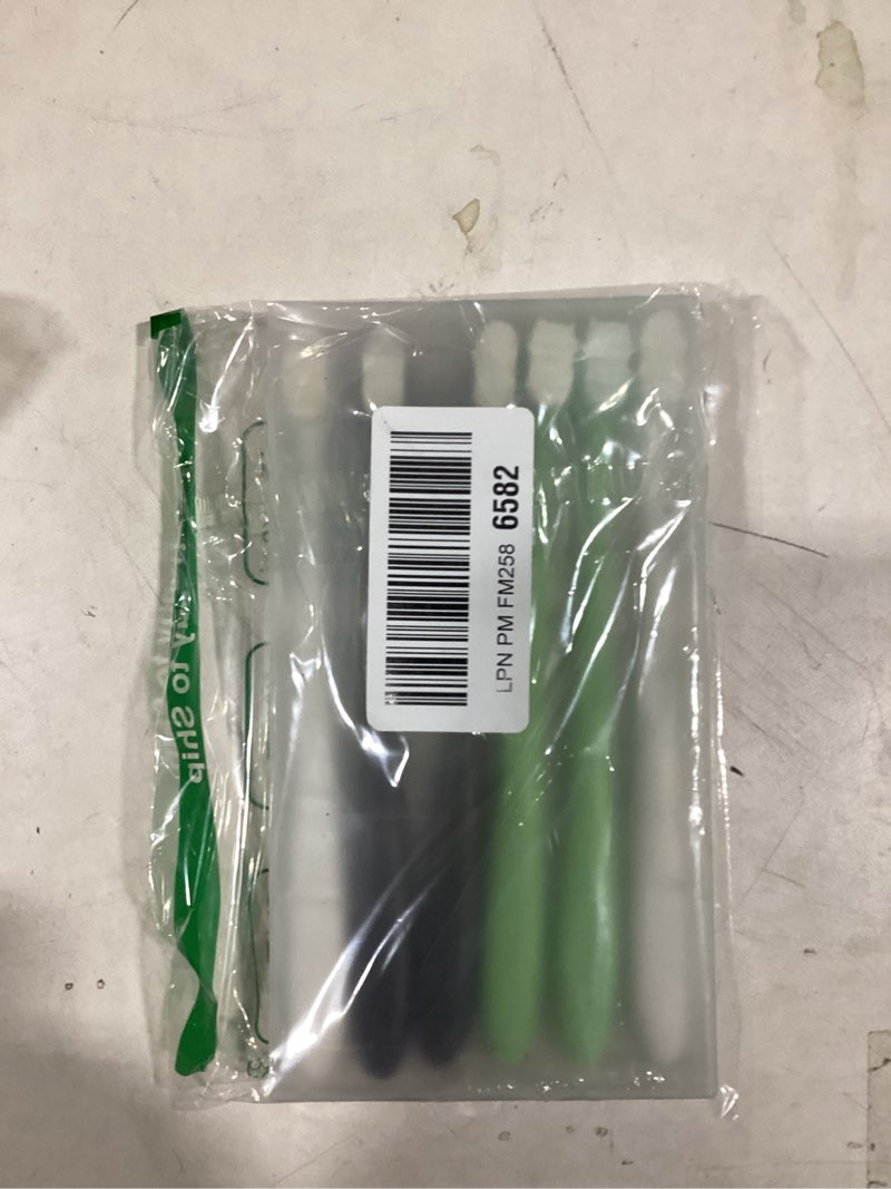 Condition photo showing New/Like New for EasyHonor Extra Toothbrush for Sensitive Gums, Micro Fur Manual Toothbrush with 20000 Soft Floss Bristle for Pregnant Women, Elderly, Braces and Gum Recessions, Protect Fragile Gums (6 Pack) 6 packs(white bristles)