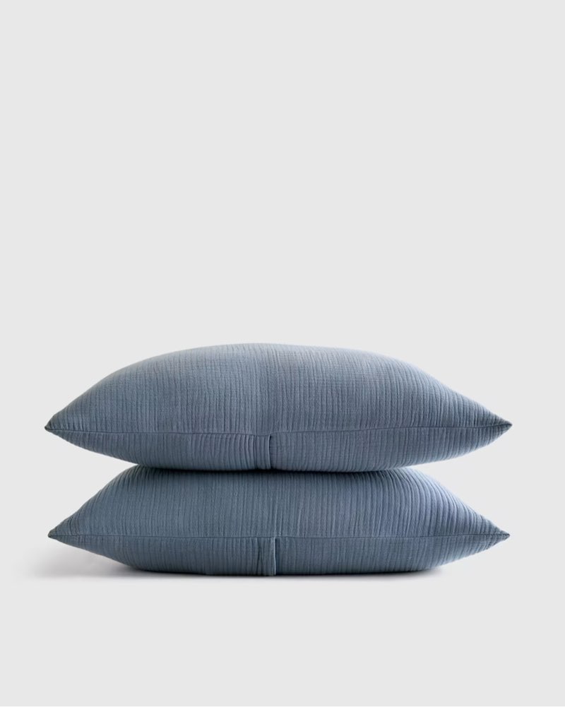 organic cotton gauze sham set size: standard