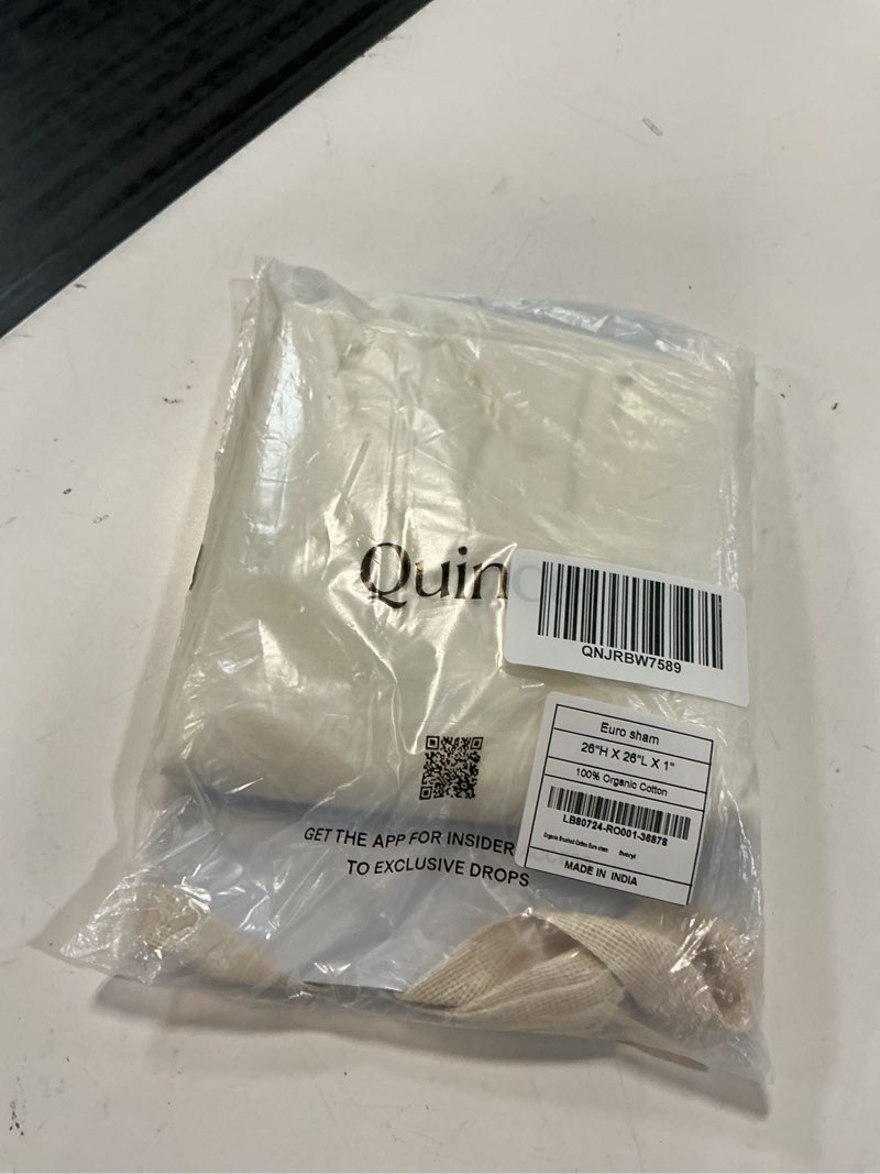 Condition photo showing Good Condition for organic brushed cotton euro sham, euro, ivory