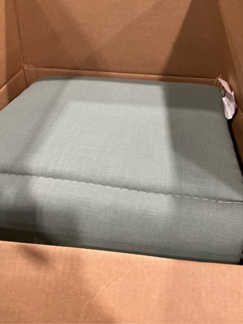 Condition photo showing New/Like New for arden outdoor chaise cushion, 21 in x 72 in, weather-proof, rain-proof, fade resistant patio cushion for chaise lounger aqua leala 72" x 21" aqua leala