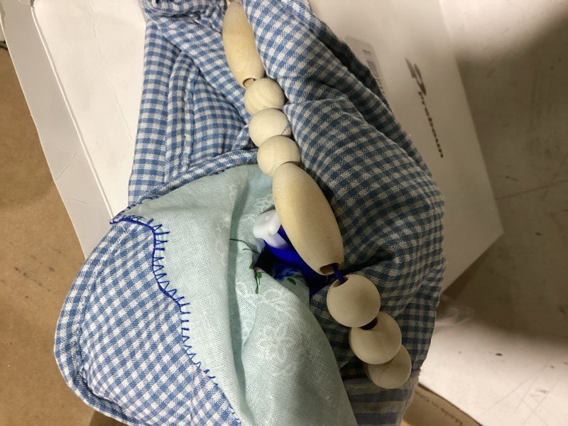 Condition photo showing As Is for preboun fidget blanket for dementia calming comforting dementia activities sensory busy blanket gifts for adults seniors elderly alzheimers autism, 20 x 12 inches
