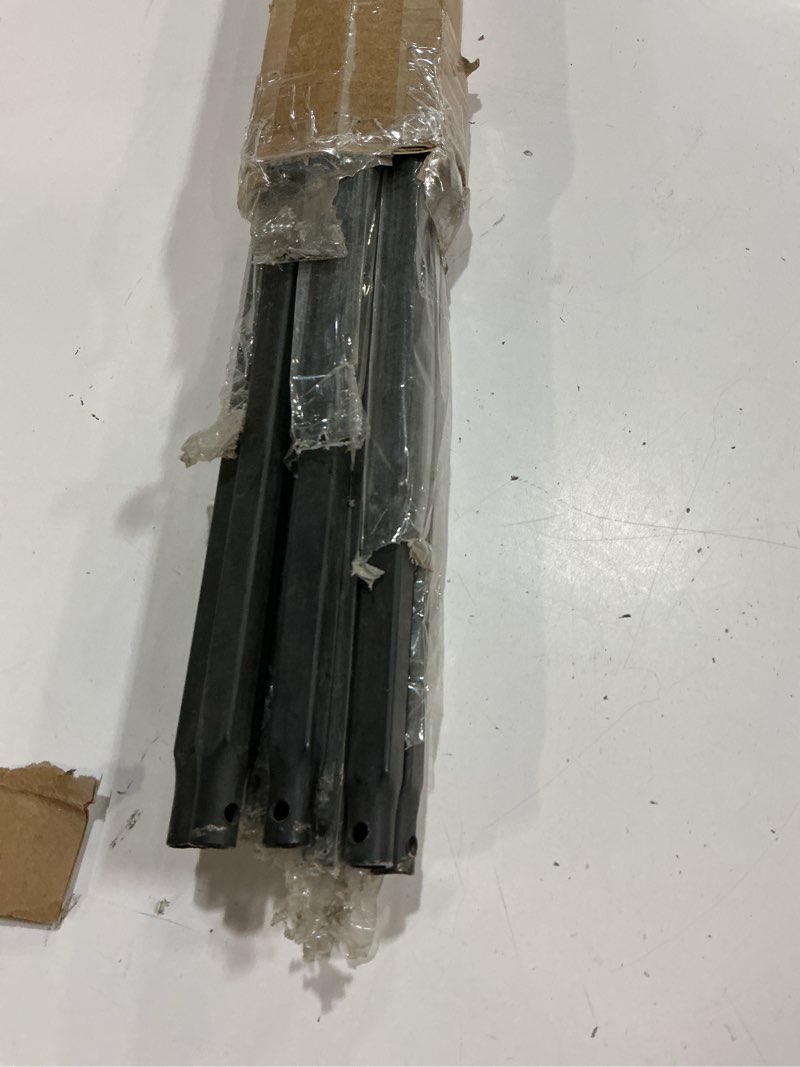 Condition photo showing Good Condition for s01- wrought iron balusters – set of 10 hollow plain bar balusters - decorative metal balusters for decks – spiral stair railing - 1/2-inch iron spindles – satin black metal railing 10 pack plain bar