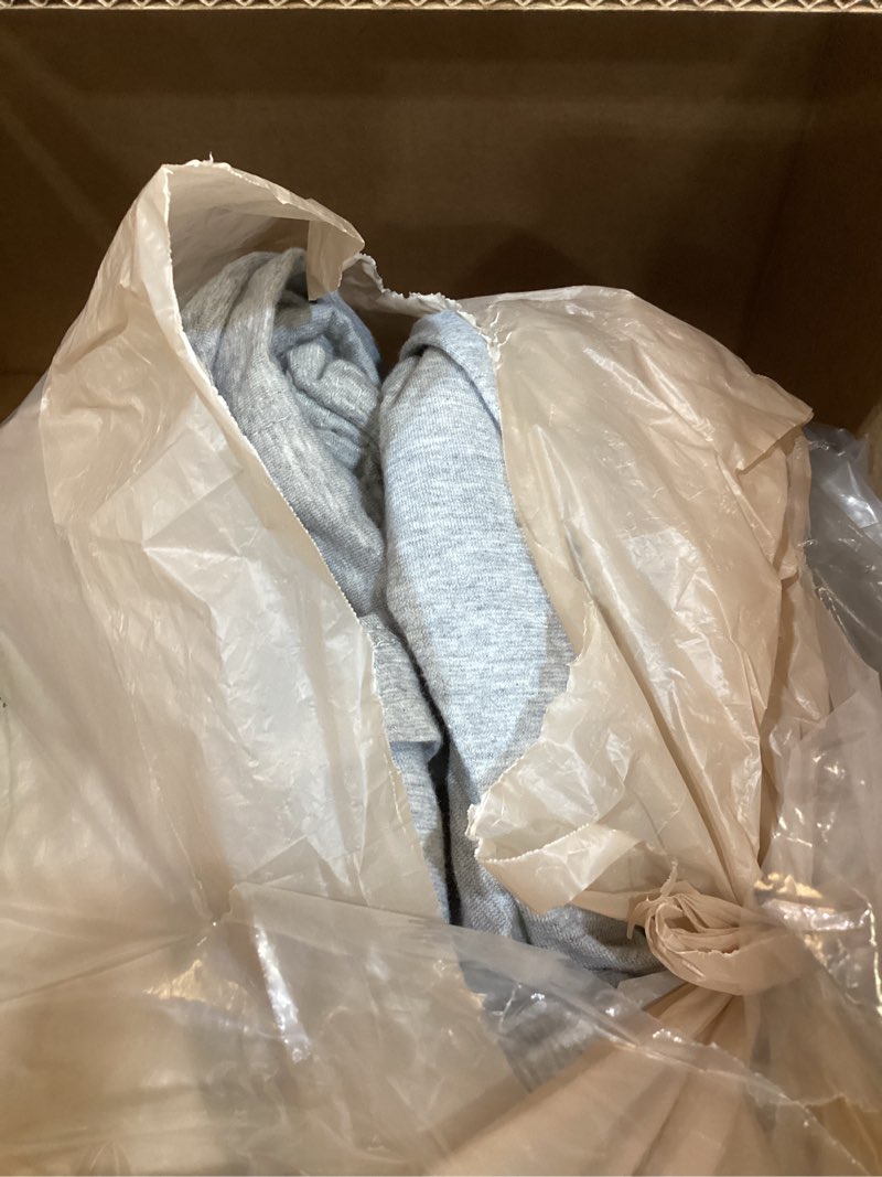 Condition photo showing Good Condition for amazon basics 4 piece breathable 100% cotton jersey knit bed sheet set, includes flat and fitted sheets, pillowcase, stretchy, full, light gray, solid full light gray