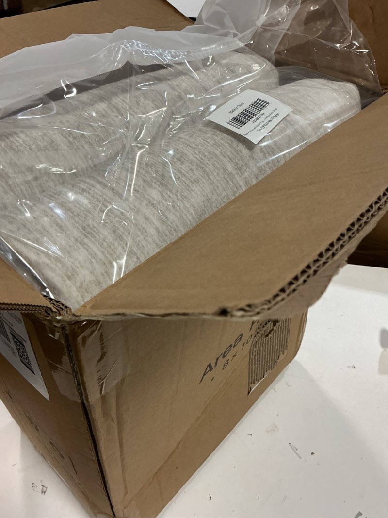 Condition photo showing Good Condition for Valenrug Washable Rugs 8x10 - Stain Resistant 8x10 Area Rugs for Living Room, Non Slip Backing Printed Large Area Rugs for Bedroom, Folable Machine Washable Area Rug (8'x10', Beige) 01-beige 8' x 10' (Rectangular)