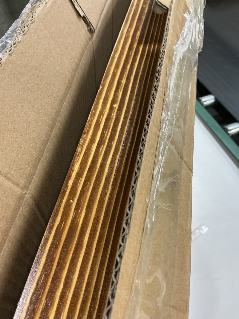 Condition photo showing As Is for Hanobe Ottoman Serving Tray Large: 30" Decorative Trays with Handles - Wood Coffee Table Decor for Home Living Room Kitchen Counter