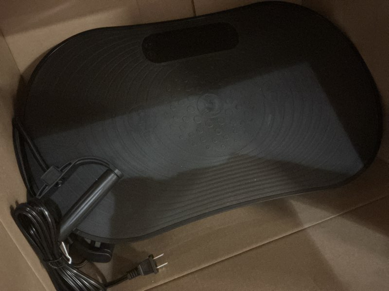 Condition photo showing As Is for merach vibration plate exercise machine, vibration plate 440 lbs capacity, bluetooth and silicone pedal, stimulate deep fat, vibration plate for lymphatic drainage, vibrating for weight loss black